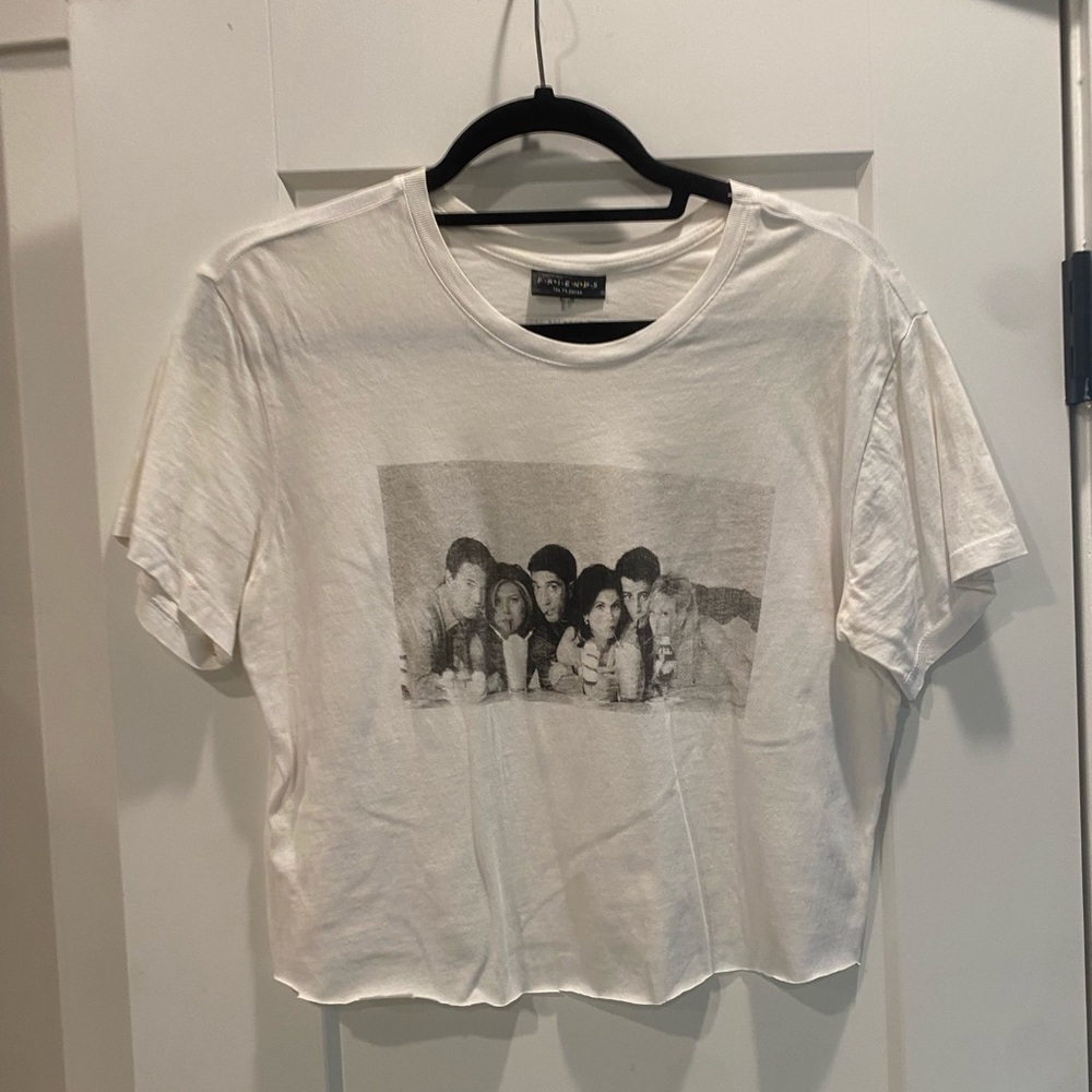FRIENDS White Kids Tee with Graphic Print
